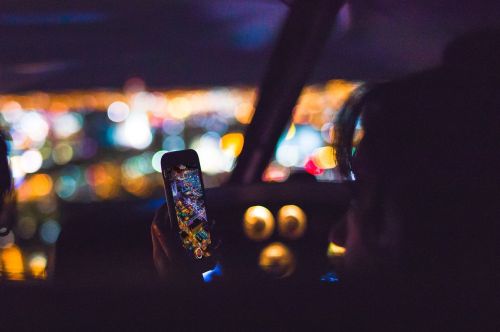 mobile night driving car