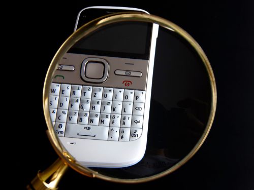 mobile natel magnifying glass