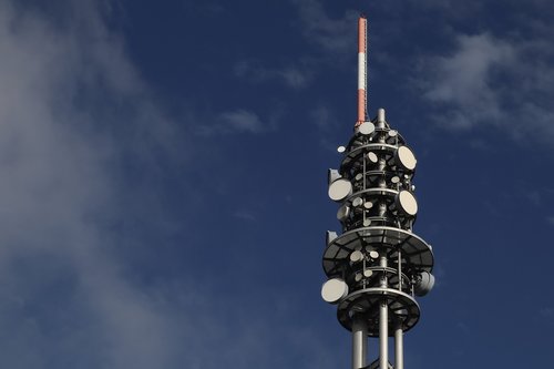 mobile communications  radio tower  antenna