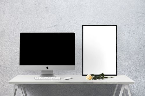 mockup wall poster