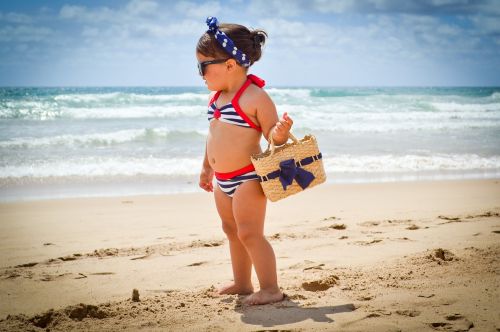 model child beach