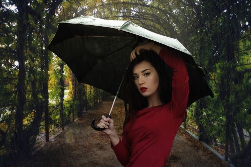 model umbrella garden