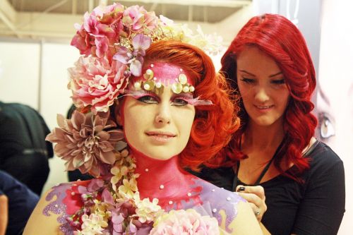 model red hair fashion