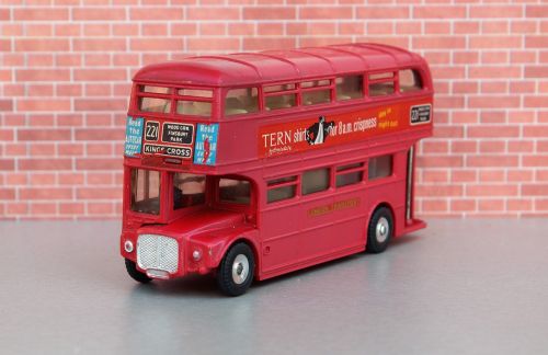 model car double decker bus london