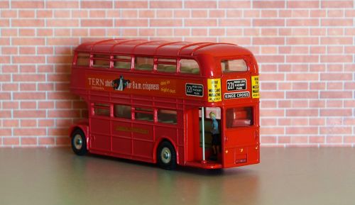 model car double decker bus london