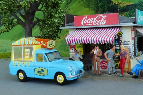 model car  ice cream van  kiosk