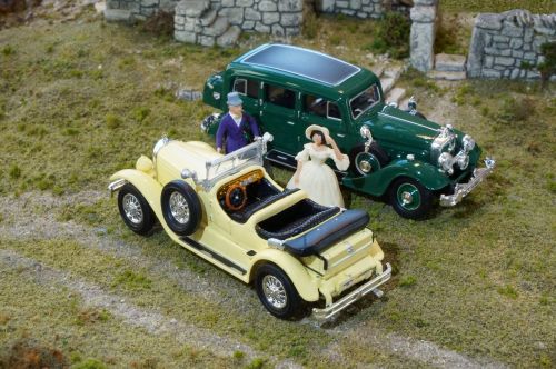 model cars diorama mercedes 630 k