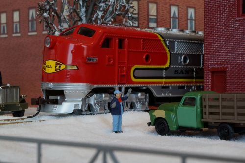 model train model railway santa fe