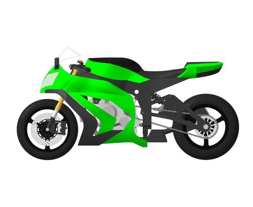 modeling 3d motorcycle