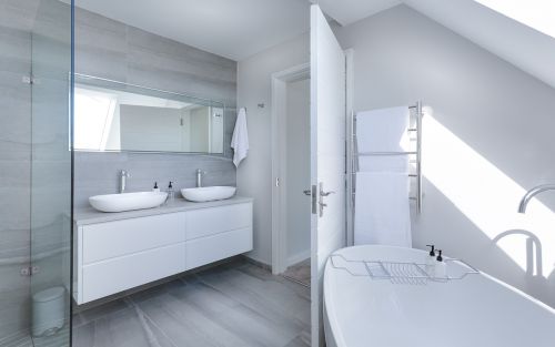 modern minimalist bathroom bath bathtub