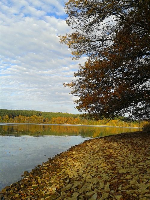 möhnesee reservoir autumn