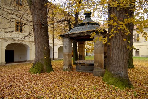 monastery courtyard