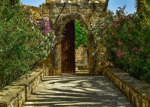 monastery  entrance  architecture