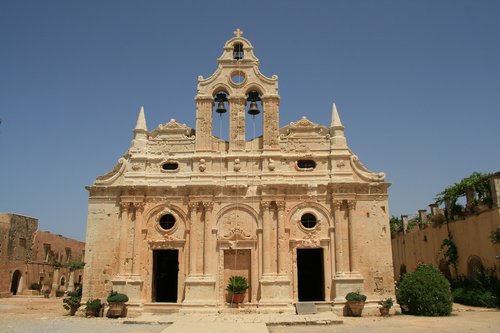 monastery  moni arkadi  greece