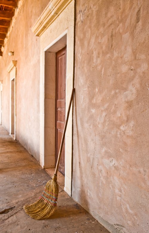 monastery  brushes  door