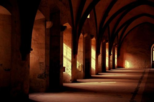 monastery hallway ancient