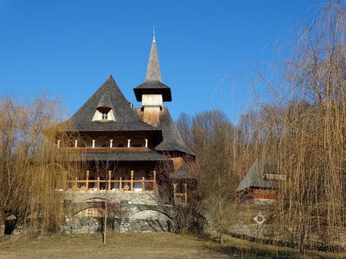 monastery forest trees