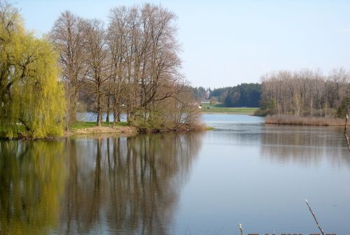 monastery seeon little lake upper bavaria