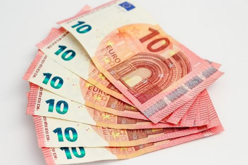money euros banknotes