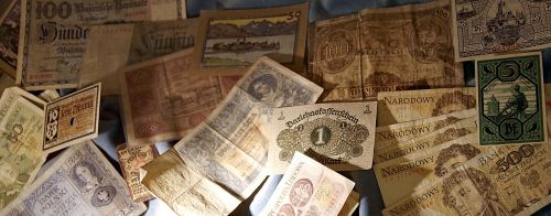 money euro banknotes savings