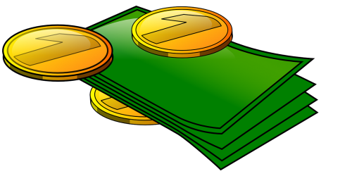money coins folding
