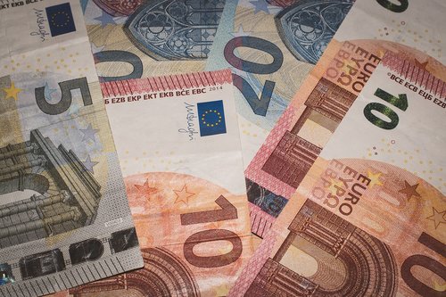 money  euro  bank note