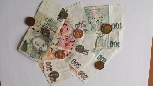 money currency czech koruna