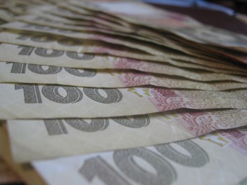 money hryvnia one hundred