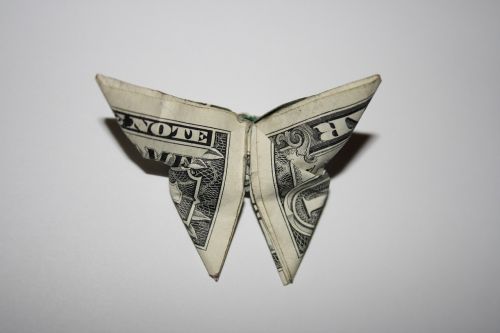 money butterfly origami