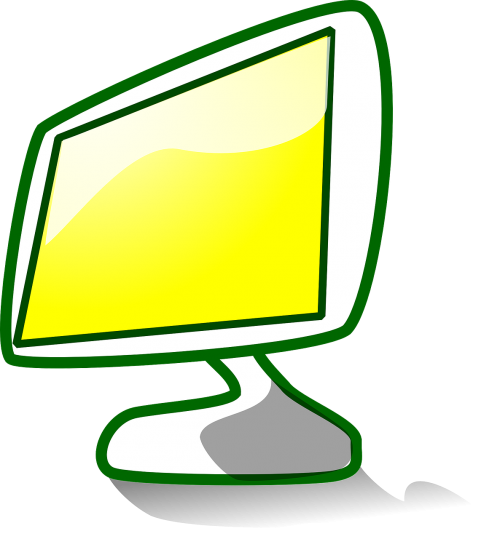 monitor yellow display
