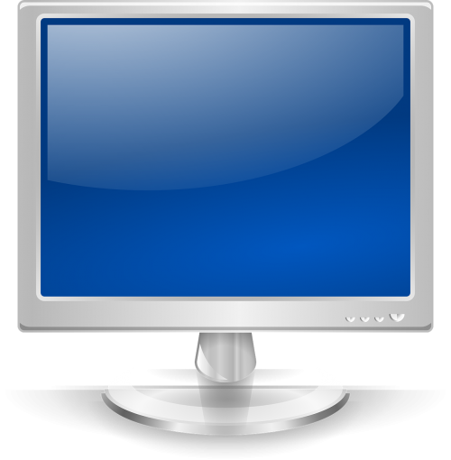 monitor screen blue