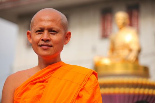 monk buddhists bald