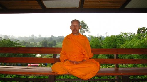 monk buddhist meditate