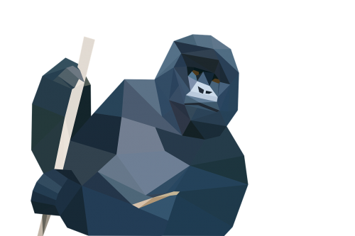 monkey low poly gorilla