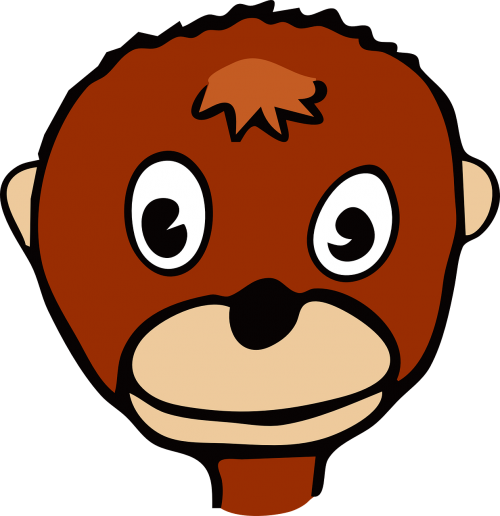 monkey head happy