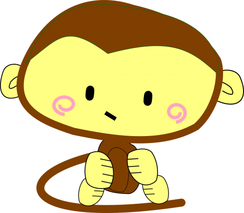 monkey ape brown