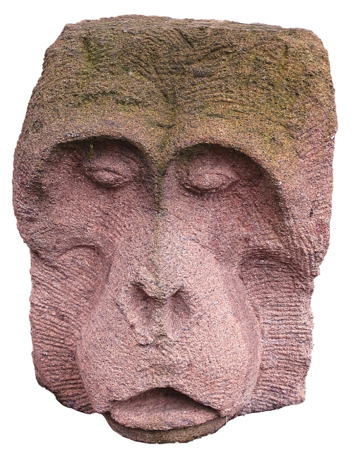 monkey stone figure sculpture