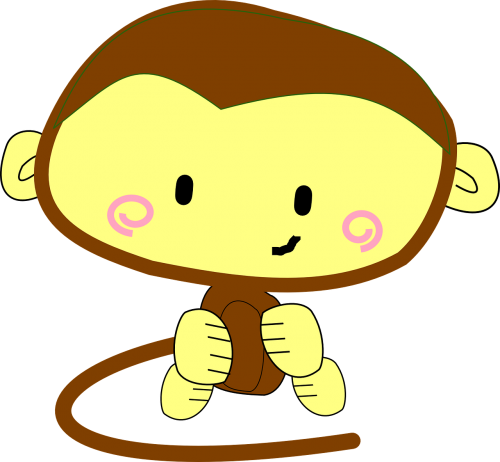 monkey happy smile