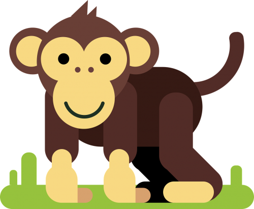 monkey animal cartoon character