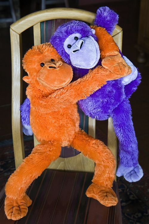 monkey fluffy toy ape