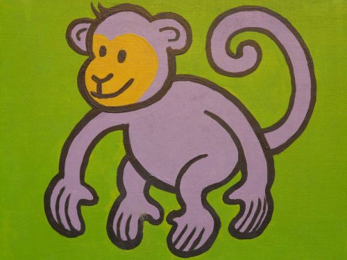 monkey cartoon character drawing