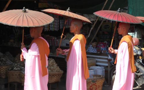 monks myanmar buddhist
