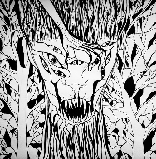 monster  forest  illustration