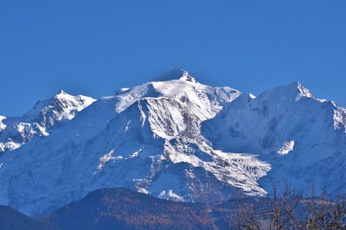 mont blanc alps mountain