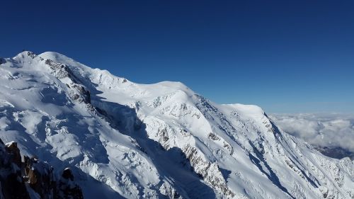 mont blanc high mountains chamonix