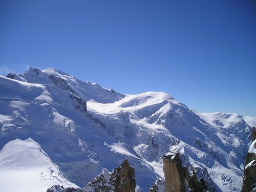 mont blanc chamonix alpine