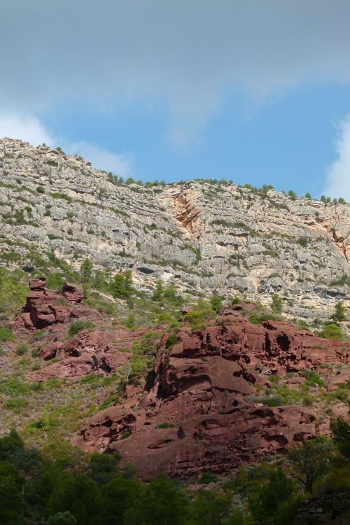 montsant natural park red sandstone