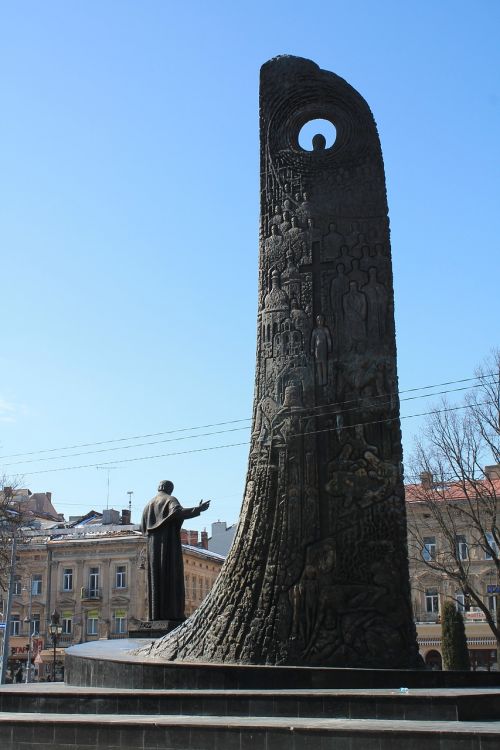monument taras shevchenko pen