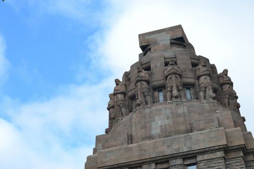 monument leipzig blue