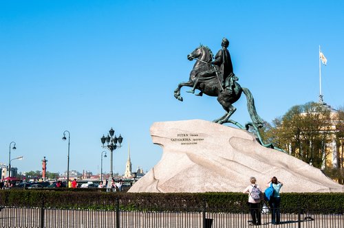 monument  bronze horseman  history